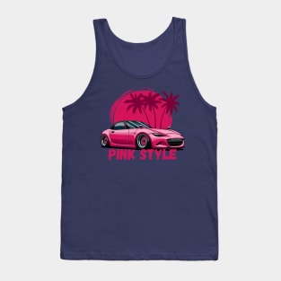 MX5 Miata Pink style Tank Top